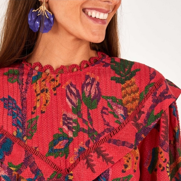 🆕️ Farm Rio Sunset Tapestry Dress - Picture 3 of 3